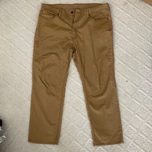 LEVI STRAUSS - 38W x 30L 541 caramel khakis, worn twice, excellent condition
